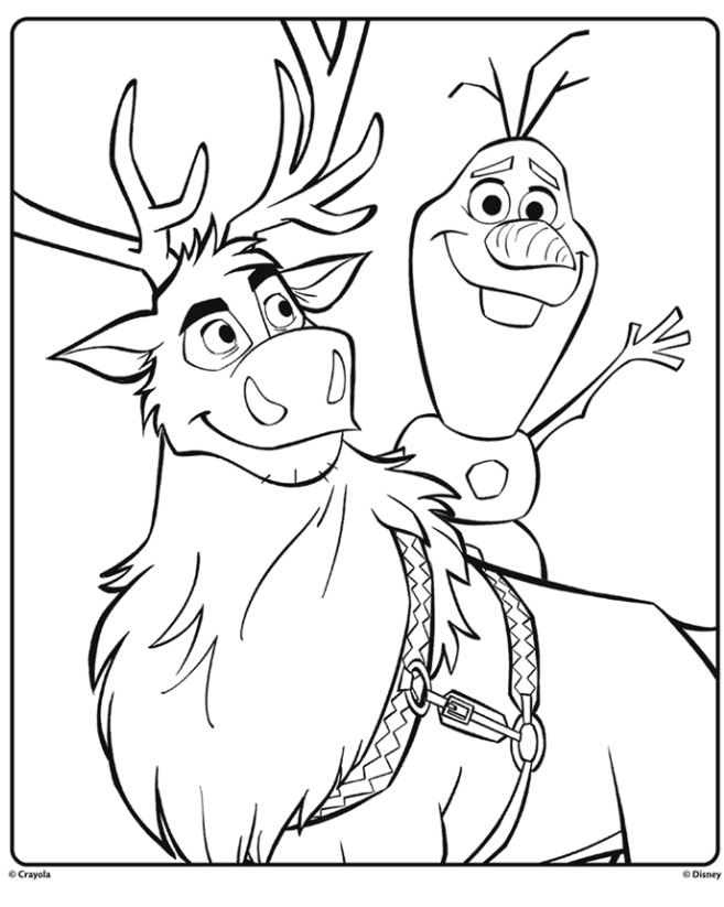 Olaf and Sven from Frozen 2