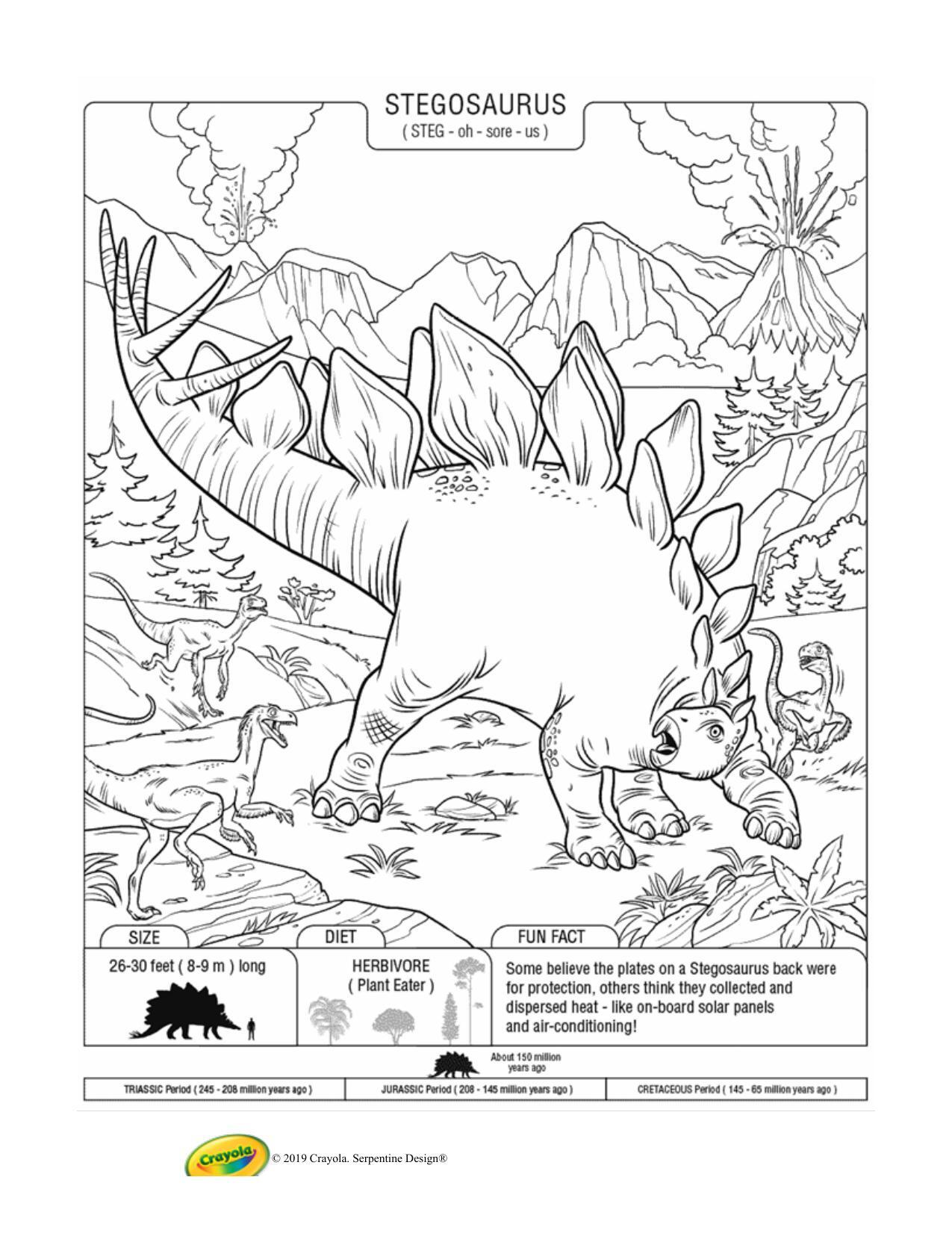 Stegosaurus and Raptors