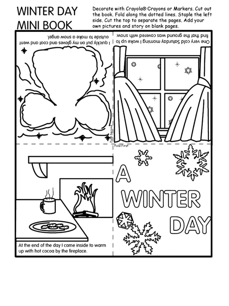 Winter Day Mini Book