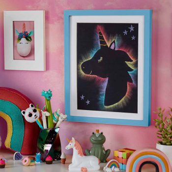 Chalk Unicorn Wall Art