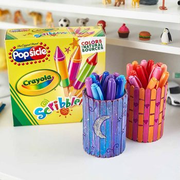 Crayola Scribblers Popsicle Stick Pencil Cup