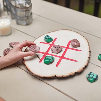 Rock Art Tic Tac Toe