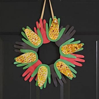 Paper Handprint Kwanzaa Wreath