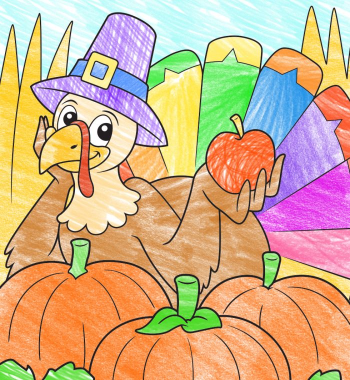 10 Oct01 Thanksgiving Colouring Page 980x1087
