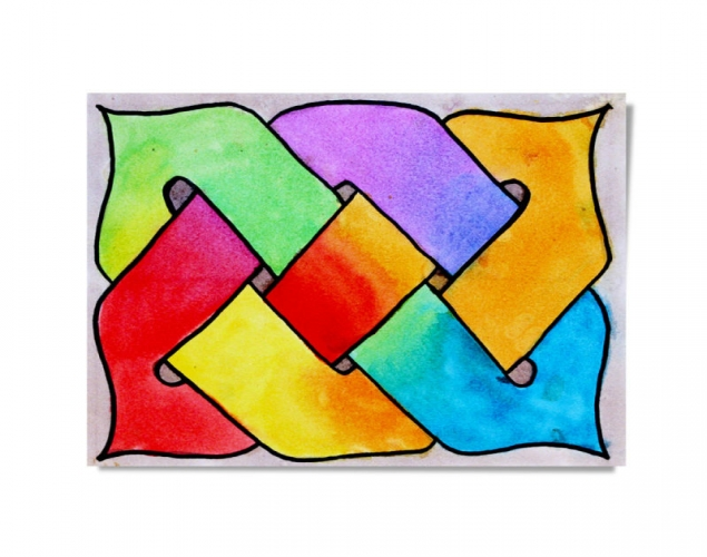 BASIC CELTIC KNOT – Measurement, Parallel Lines, Colour