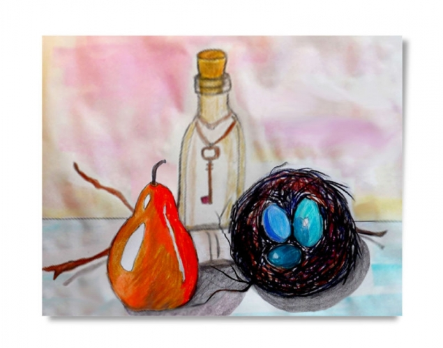 STILL LIFE WITH COLOURED PENCILS – Form, Colour, Space
