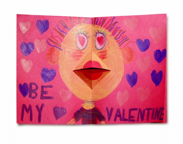 TALKING MOUTH VALENTINE CARD – Repetition, Pattern, Colour