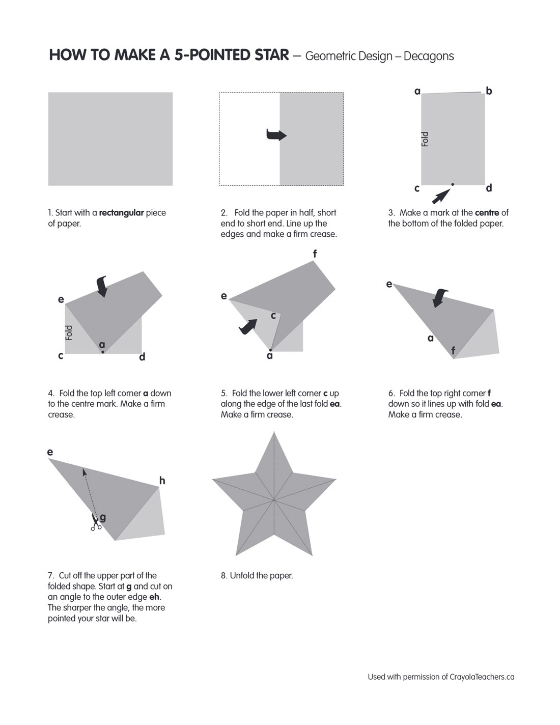 How to Make a 5-Sided Star