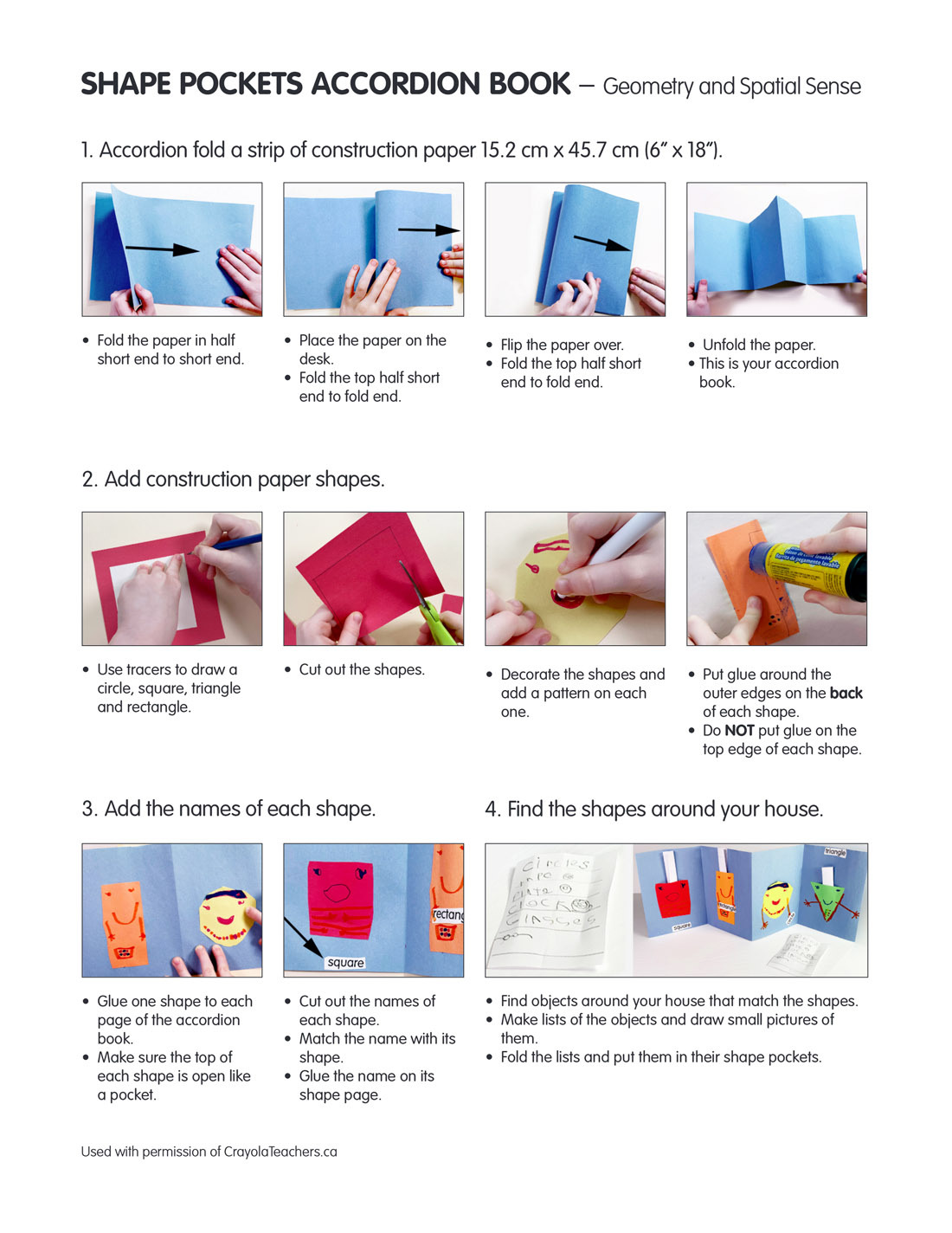 How to Make a Shape Pockets Book