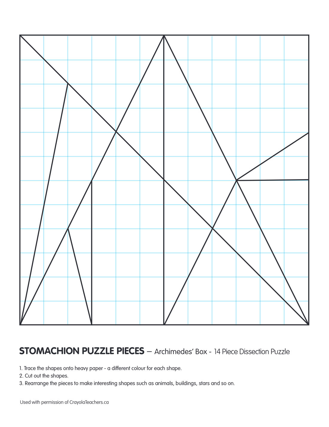Stomachion Puzzle Pieces